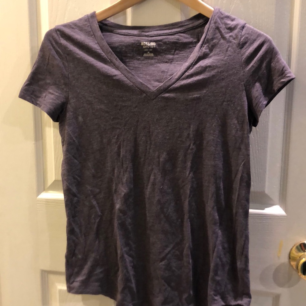 Dark purple short sleeve shirt